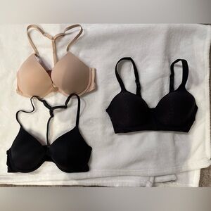 PINK Victoria Secrets The Everywhere Pushup 34C, Bali 36C bras